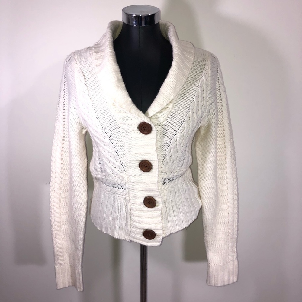 Express Chunky Knit Cardigan Sweater